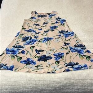 Lauren Ralph Lauren Blue and Cream Sleeveless Sundress